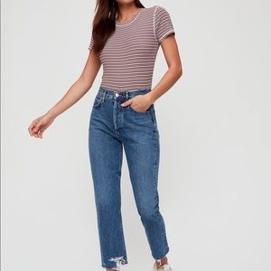 AGOLDE Riley Hi Rise Straight Crop, Size 26